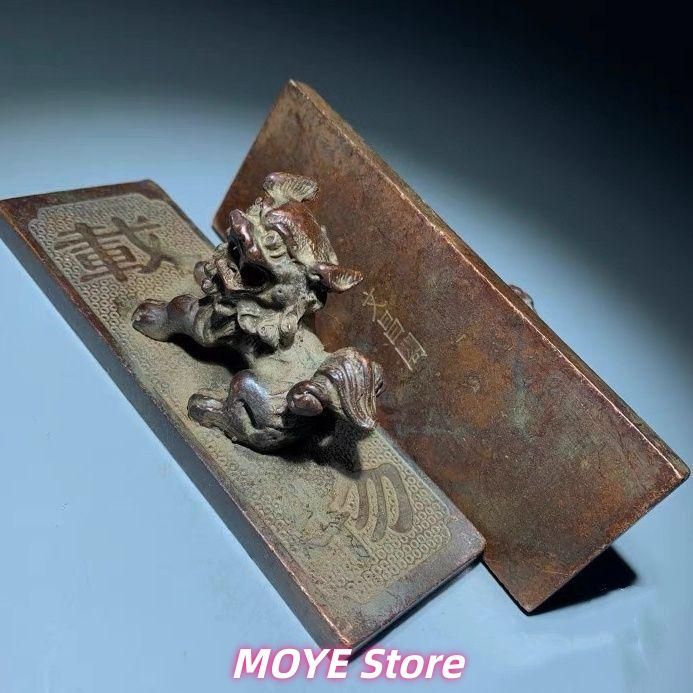 厚徳載物獅子 鎮尺 筆置き 書道具 文房具 工芸品 美術品 zw0128 - メルカリ