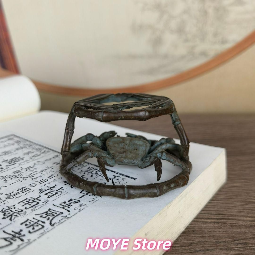 銅 細工 茶道具 香道具 蓋置 zw0128 カニ 銅製zw0128 - メルカリ