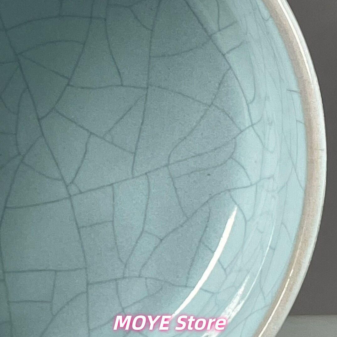 汝磁器開片三足香炉 香道具 景徳鎮 陶磁器 装飾品 現代工芸品 美術品