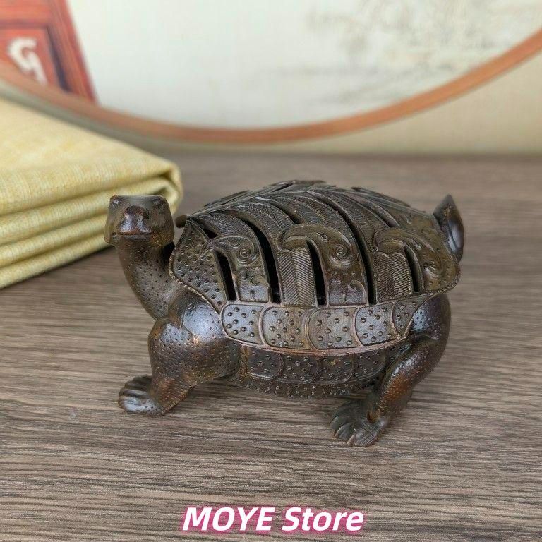 銅 細工 茶道具 香道具 蓋置 zw0128 亀 銅製 - メルカリ