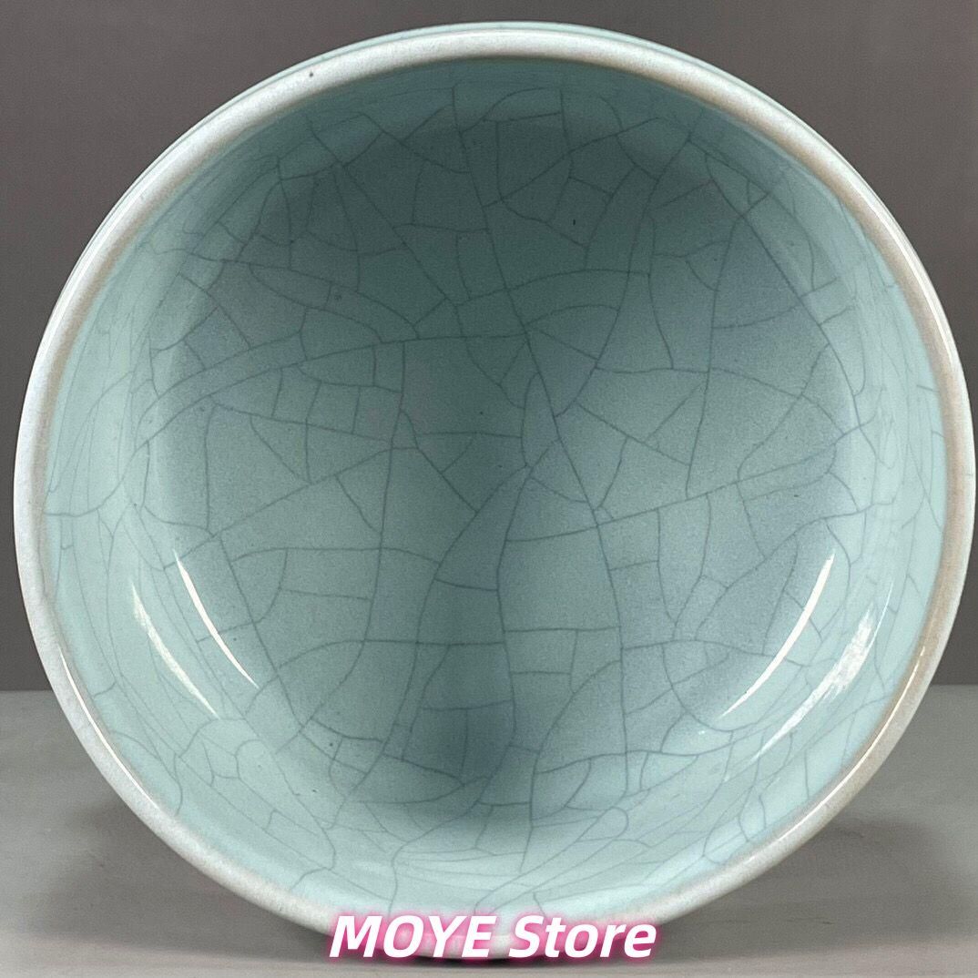 汝磁器開片三足香炉 香道具 景徳鎮 陶磁器 装飾品 現代工芸品 美術品