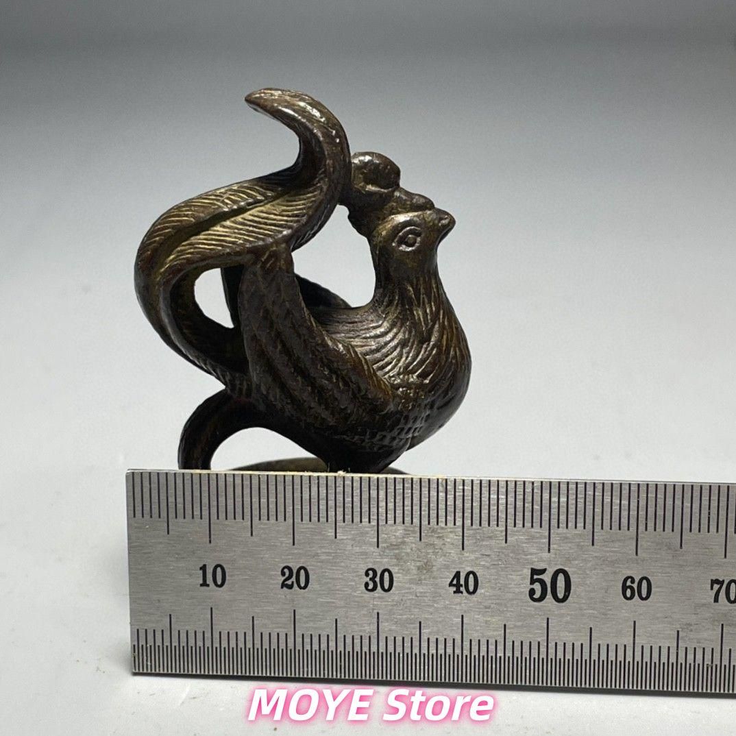 銅 細工 神獣朱雀印 鎮宅 辟邪 開運 風水書道具文房具工芸品 美術品