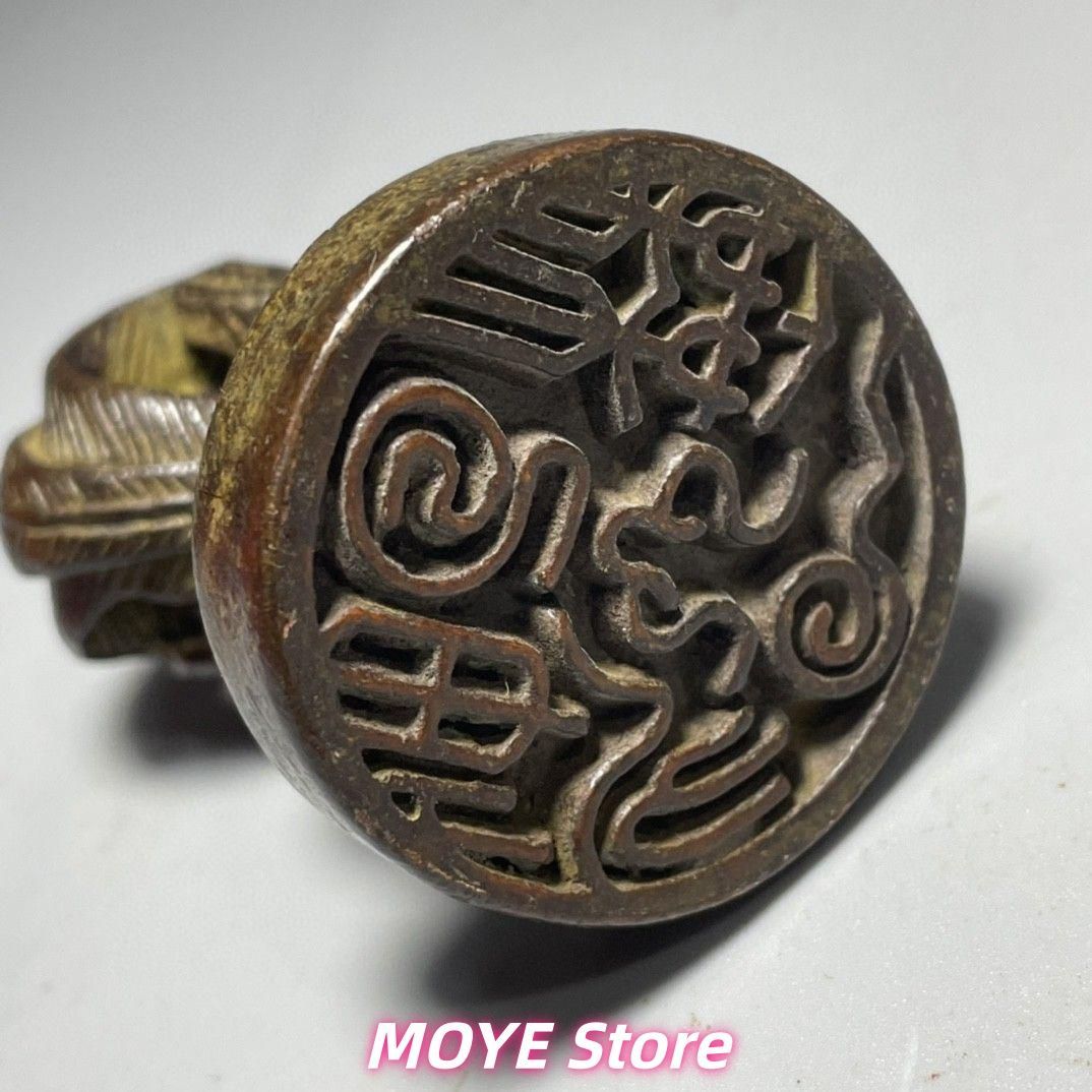 銅 細工 神獣朱雀印 鎮宅 辟邪 開運 風水書道具文房具工芸品 美術品