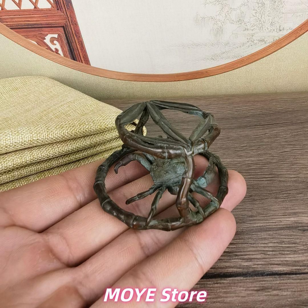 銅 細工 茶道具 香道具 蓋置 zw0128 カニ 銅製zw0128 - メルカリ