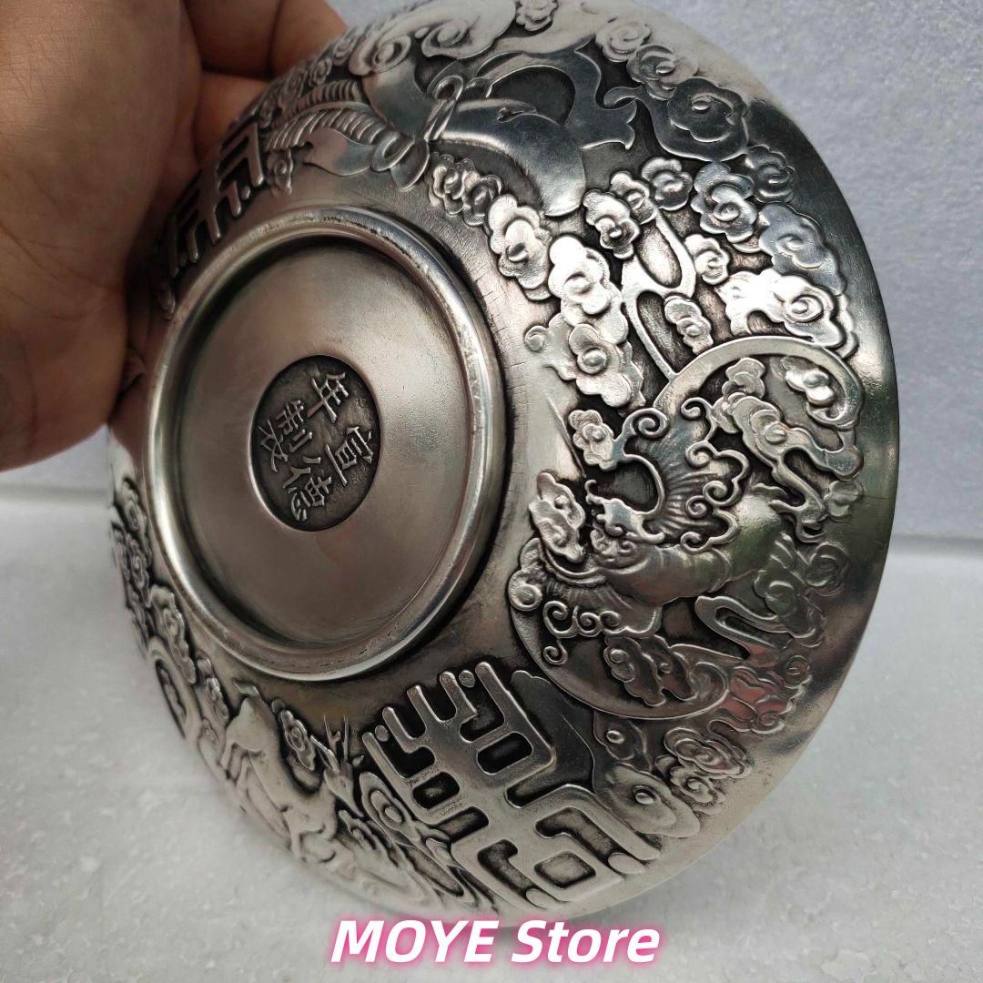 銅器 祥雲瑞獣麒麟皿 銅盤 装飾品 工芸品 美術品 置物 銅器 重工 彫刻 祥雲瑞獣麒麟銅盤 装飾品 工芸品 美術品 zw0128 - メルカリ