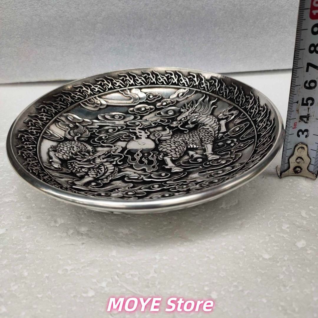 銅器 重工 彫刻 祥雲瑞獣麒麟銅盤 装飾品 工芸品 美術品 zw0128 - メルカリ