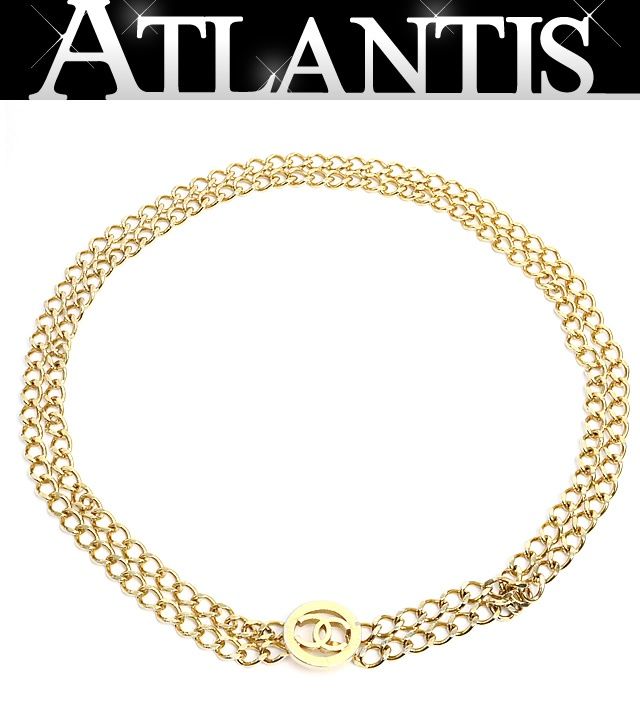 広尾店】 シャネル CHANEL ココマーク チェーンベルト ゴールド