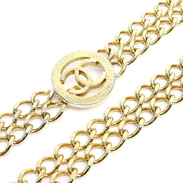 広尾店】 シャネル CHANEL ココマーク チェーンベルト ゴールド