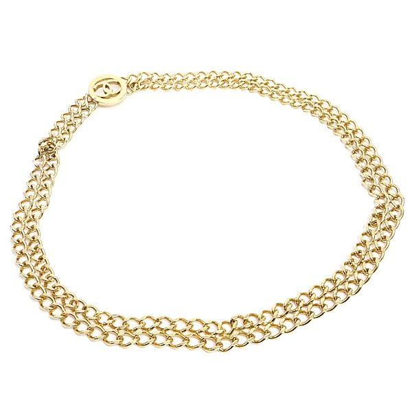 広尾店】 シャネル CHANEL ココマーク チェーンベルト ゴールド