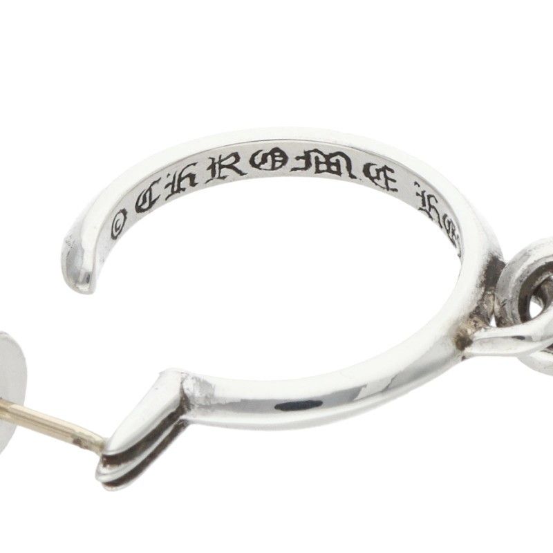 クロムハーツ TINY CH CROSS/タイニーCHクロスフープ シルバーピアス