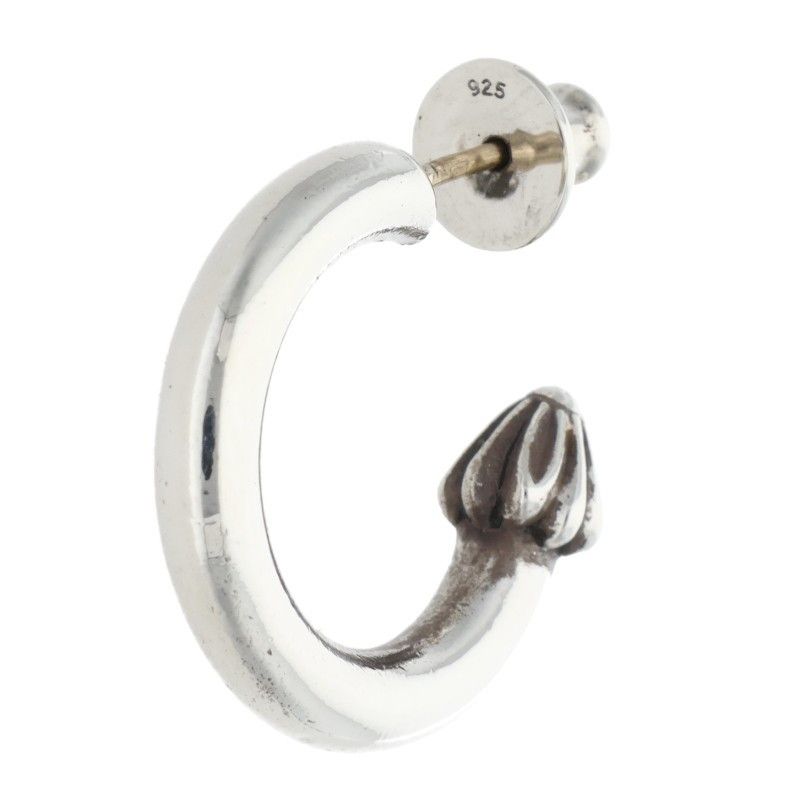 クロムハーツ HOOP PLAIN/プレーンフープ シルバーピアス メンズ