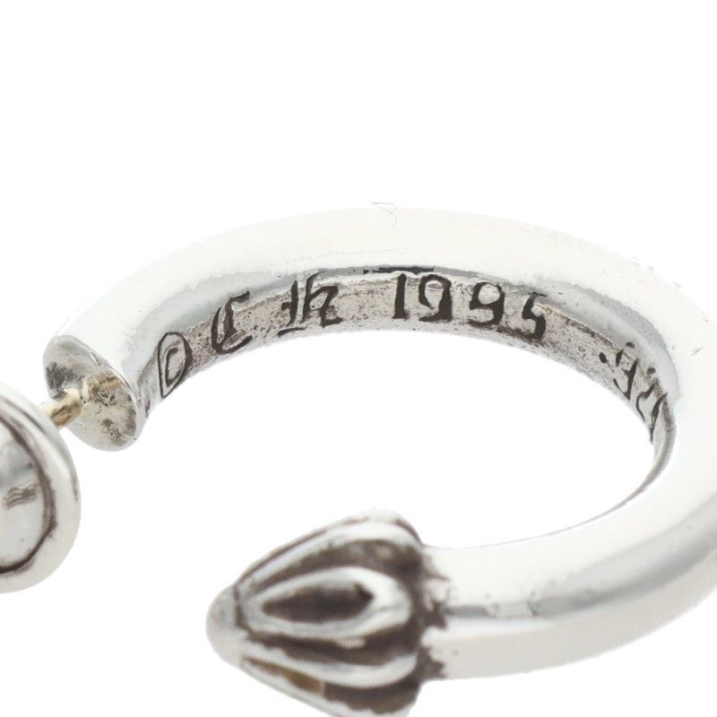 クロムハーツ HOOP PLAIN/プレーンフープ シルバーピアス メンズ