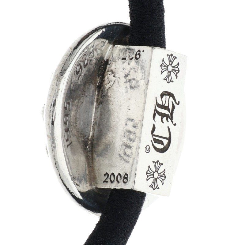 クロムハーツ コンチョ クロムハーツ HAIRBAND/クロスボールボタンヘアゴム シルバーコンチョ