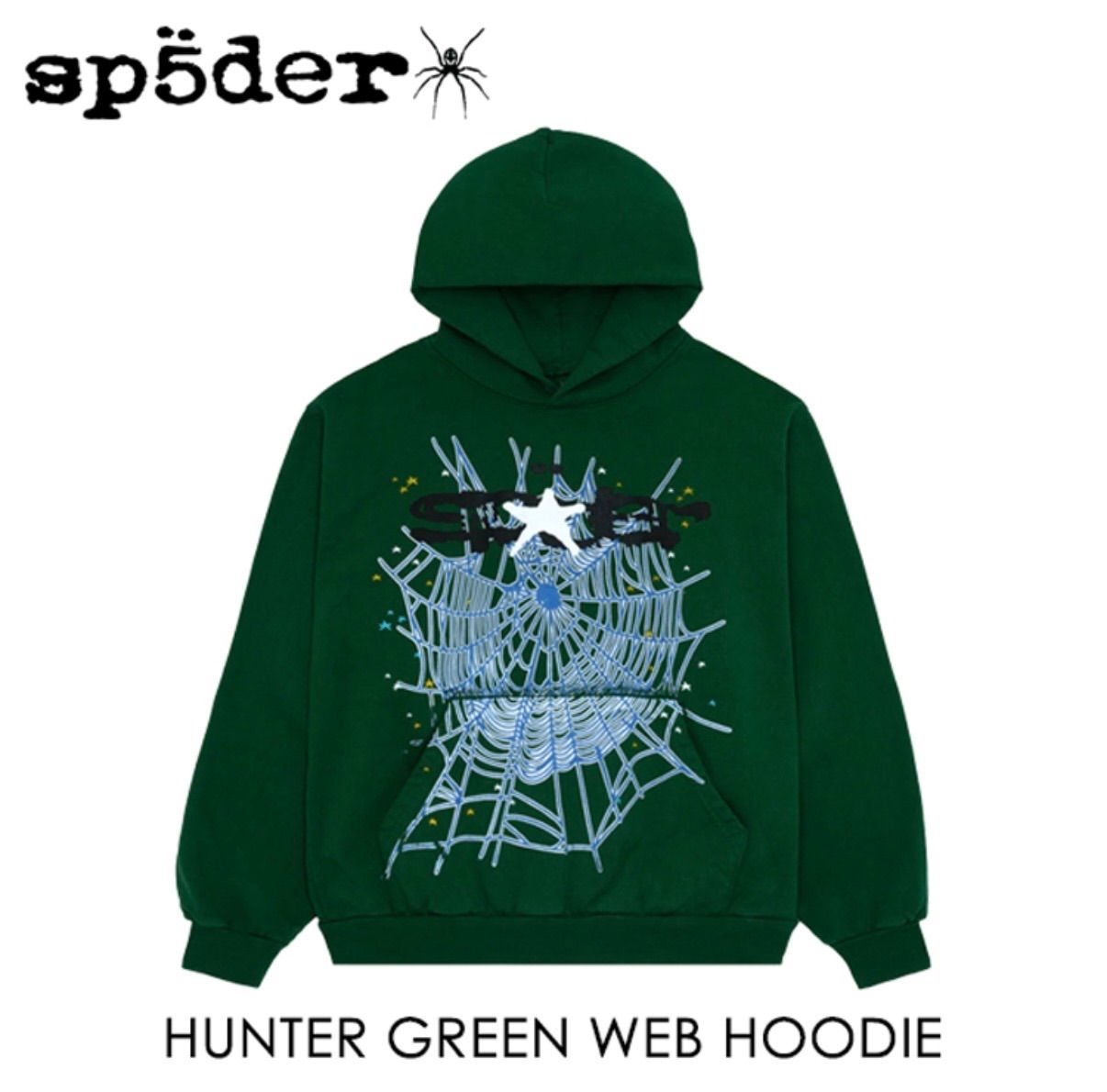 SP5DER スパイダー 【 HUNTER GREEN WEB HOODIE スウェットパーカー