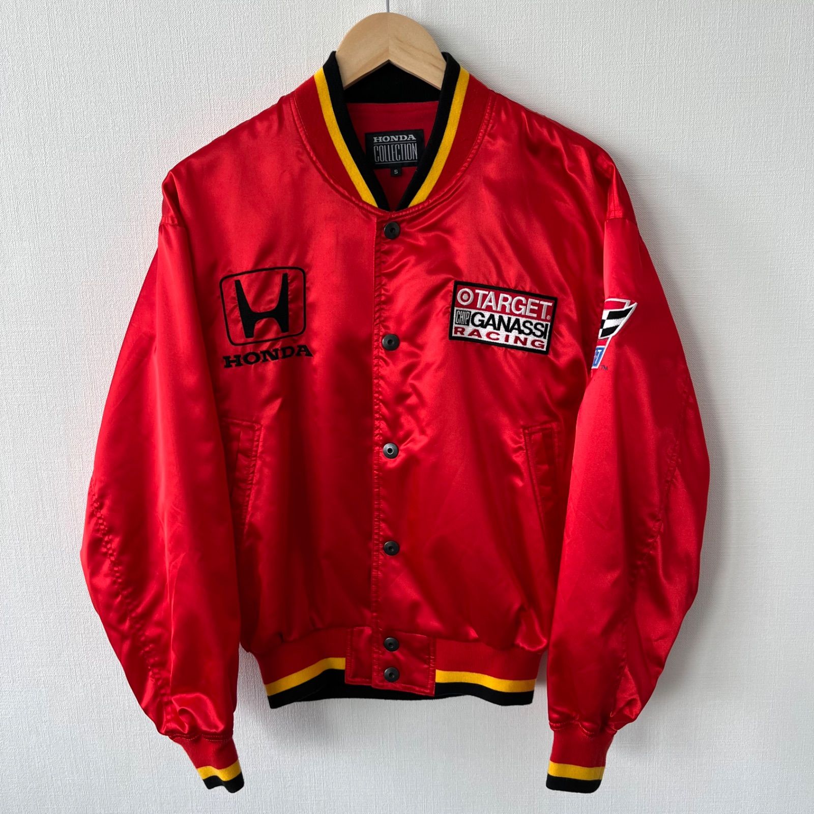 ホンダ　レーシングジャケット　刺繍　ワッペン　F-1 COLLECTION　XL HONDA】HONDA COLLECTION 90s ホンダ サテンスタジャン レーシング
