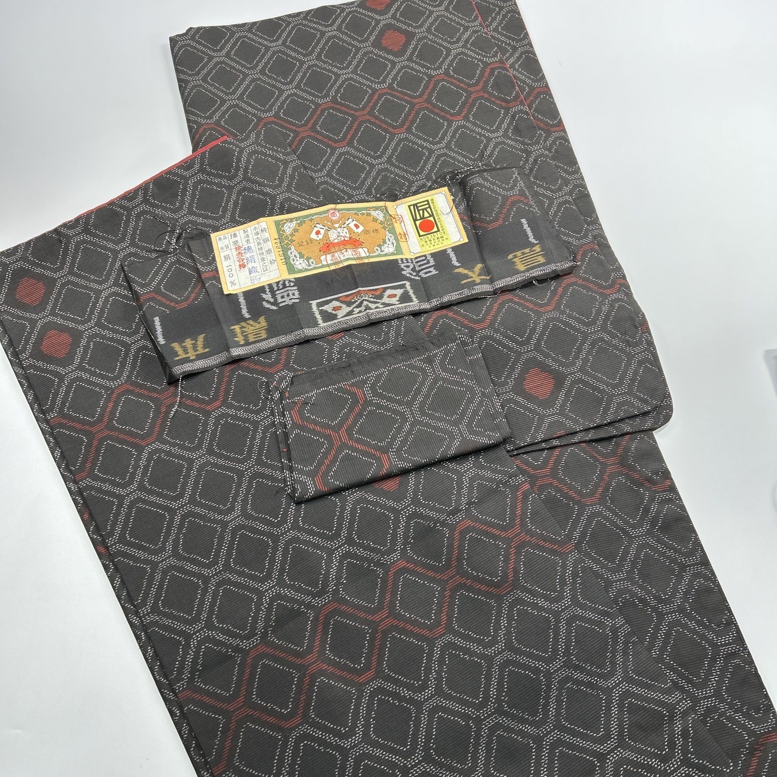 大島紬 6枚 正絹 着物まとめ売り 同梱購入歓迎リメイク用 着付け練習用