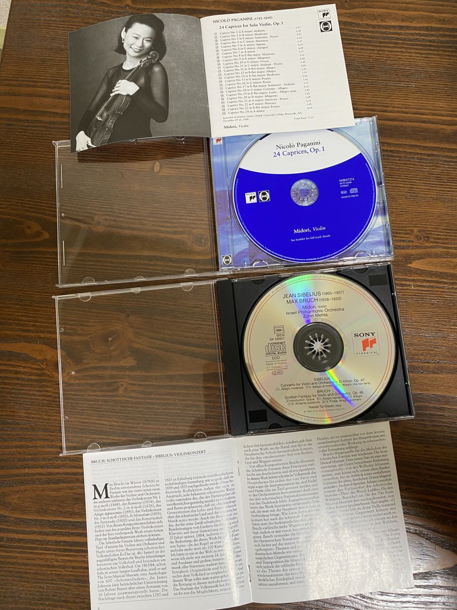 Sibelius Vln Cto Paganini 24 Caprices Midori（五嶋みどり） Sony