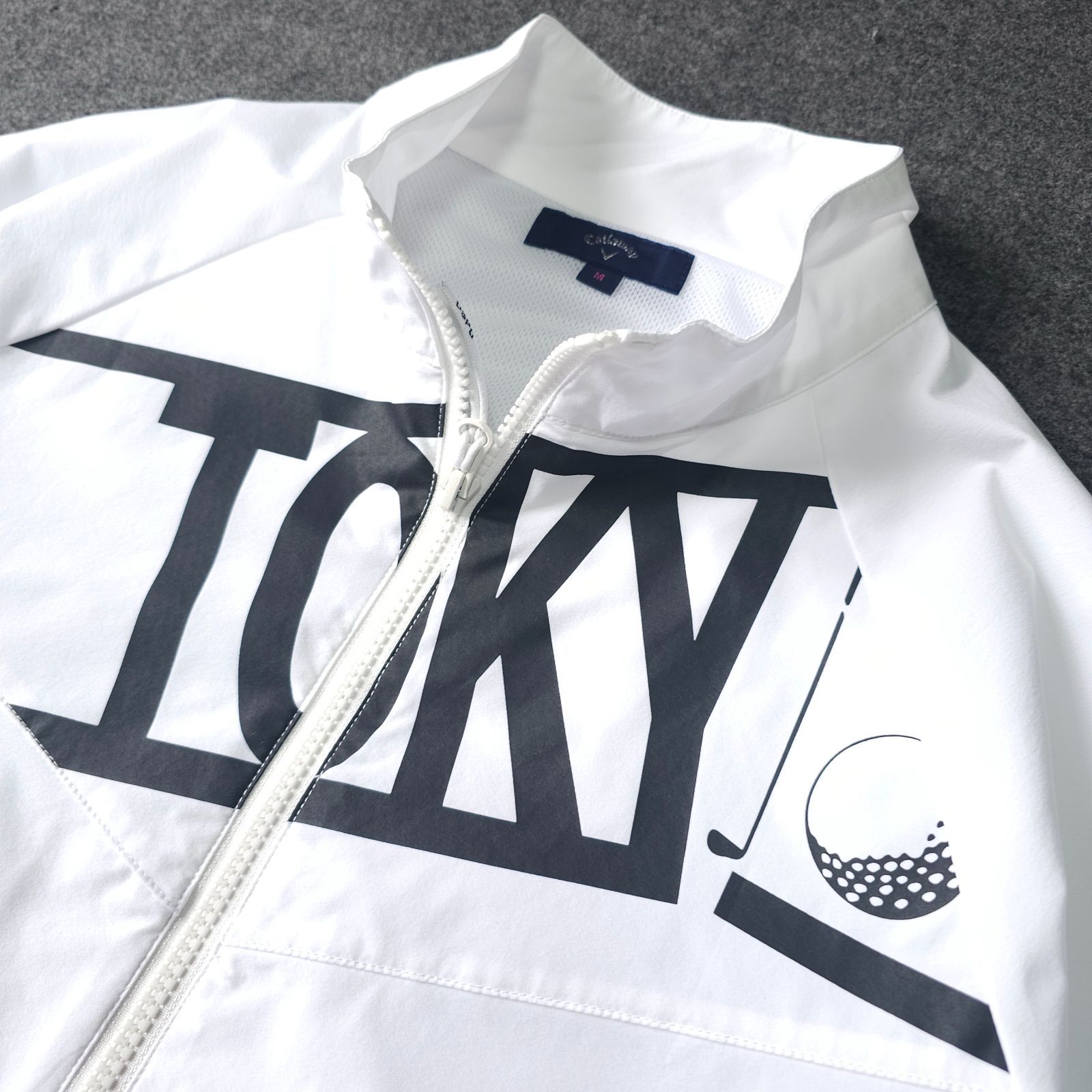 Callaway Golf】キャロウェイ ナイロン素材 防風 長袖ゴルフフルジップ