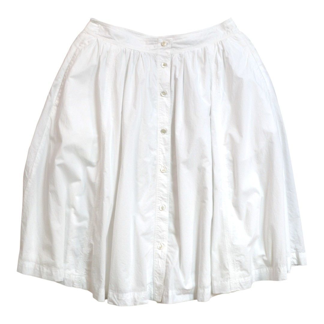 theoryセオリー コットン製センターボタン ミディ丈フレアスカート 2(M