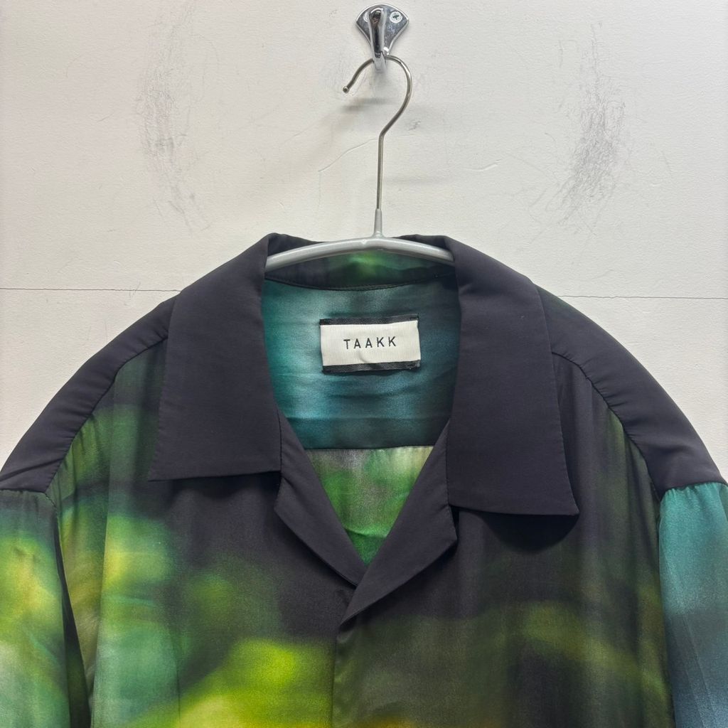 TAAKK ターク 22SS BLURRED FLOWER SILK SHIRT シルクシャツ TA22SS 