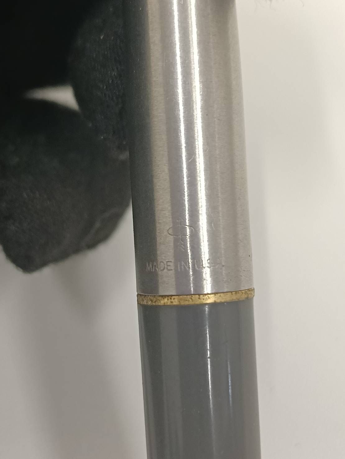  品 PARKERパーカー 万年筆 シルバー×グレー 事務用品 文房具 筆記用具 ペン 万年筆 万年筆 インク