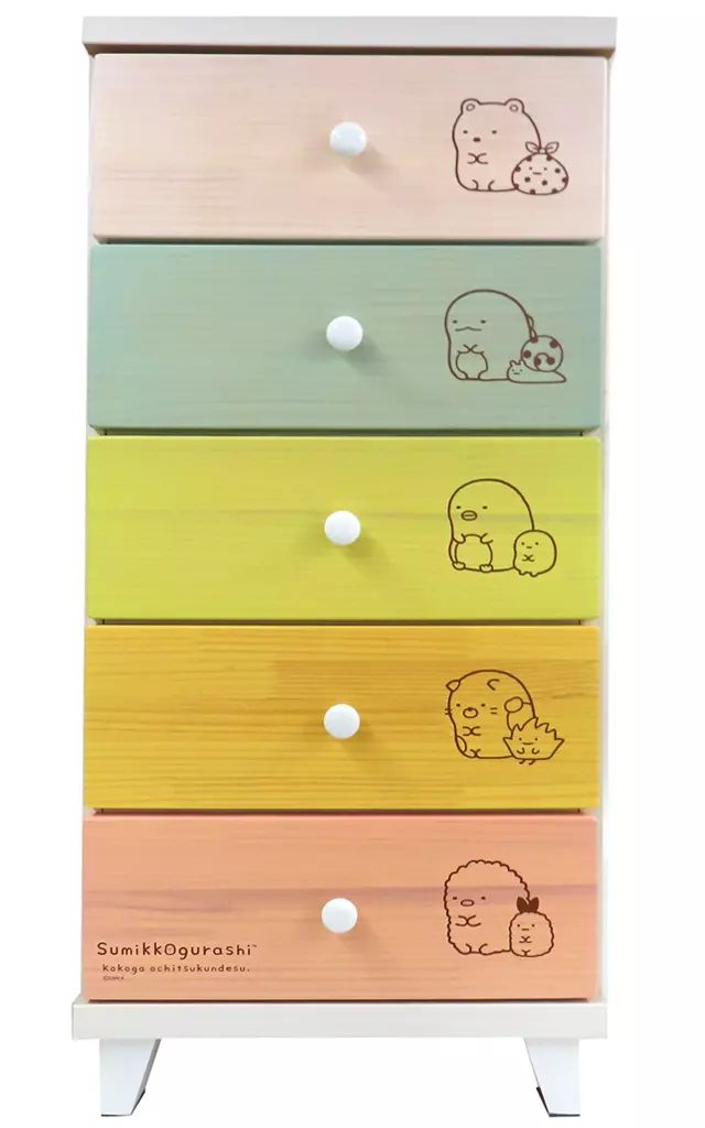 収納用品 集合 5段チェスト すみっコぐらし サンエックスネットショップ