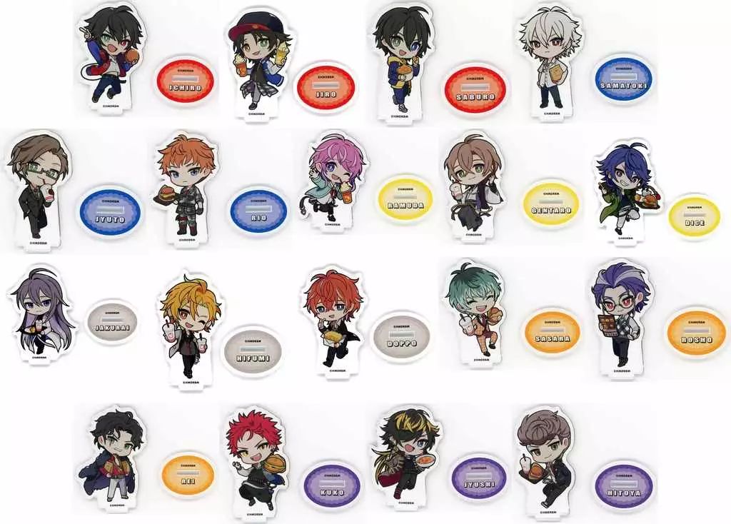 アクリルスタンド アクリルパネル 全18種セット ヒプノシスマイク -Division Rap Battle-×ウェンディーズ ファーストキッチン トレーディングミニアクリルスタンド