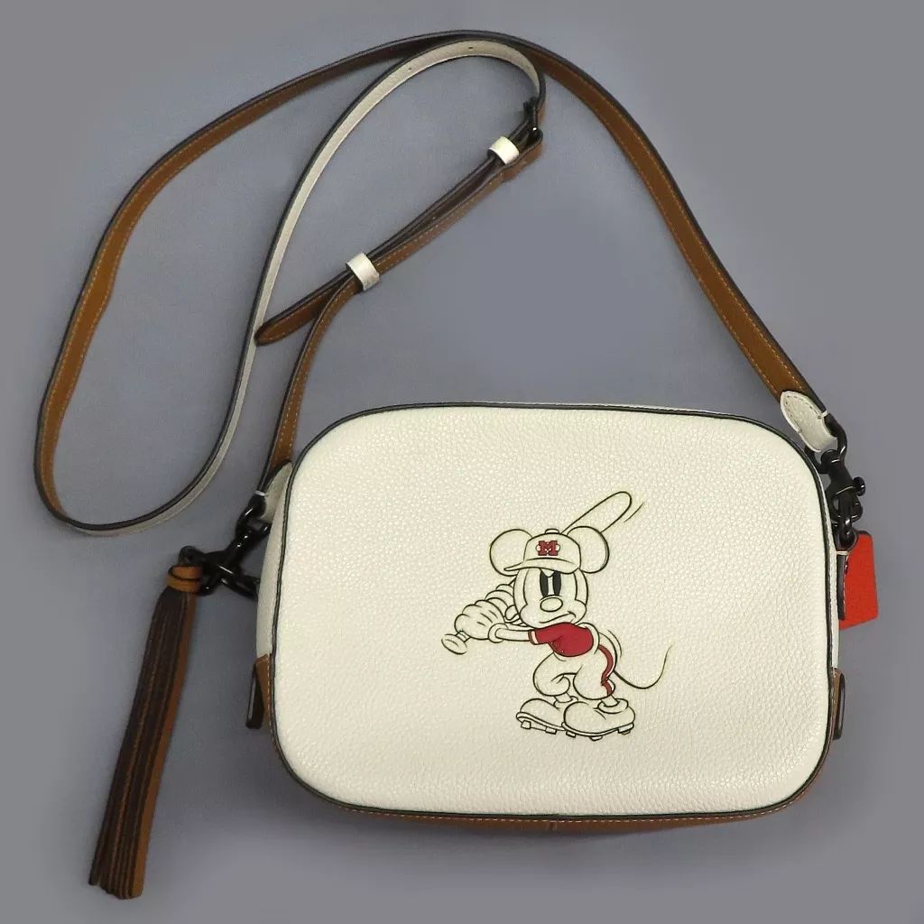 雑貨 ミッキーマウス カメラ バッグ ウィズ ベースボール ディズニー×COACH コーチ The Play コレクション