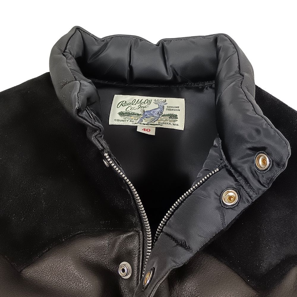 ザ・リアルマッコイズ　ダウンベスト THE REAL MCCOYS ザリアルマッコイズ ディアスキン レザー ダウン