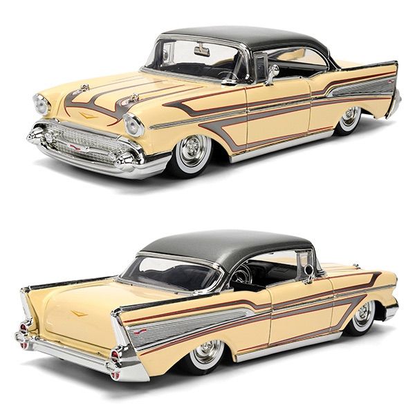  1 24 BTM 1957 Chevy Bel Air Chop Topミニカー その他 ミニカー