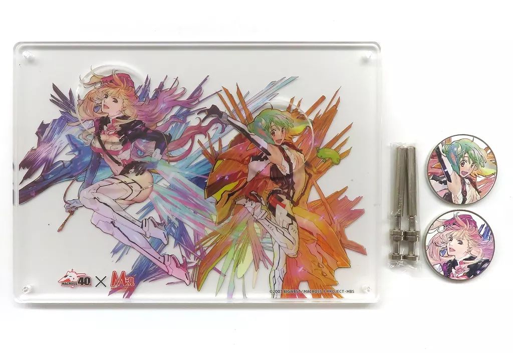 置物 装飾品 シェリル ノーム＆ランカ リー メモリアルメダルコレクション マクロスF M魂マクロス40周年記念オリジナルグッズ