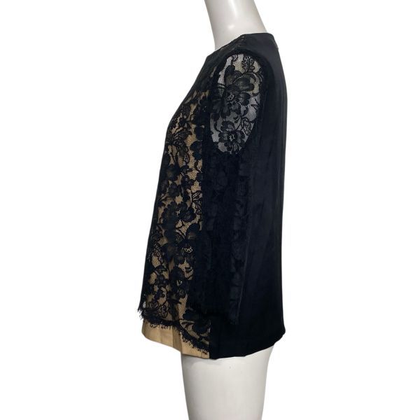 ◇ アドーア ADORE レースブラウス 七分袖 花柄 クルーネック プル