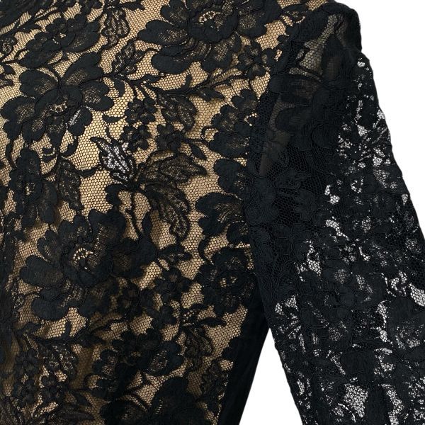 ◇ アドーア ADORE レースブラウス 七分袖 花柄 クルーネック プル