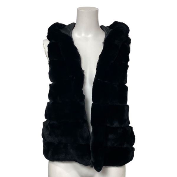 未使用近いクリーム2wayフード付Grace Classフォックス毛皮ジレ 未使用近いクリーム2wayフード付Grace Classフォックス毛皮ジレ 未使用