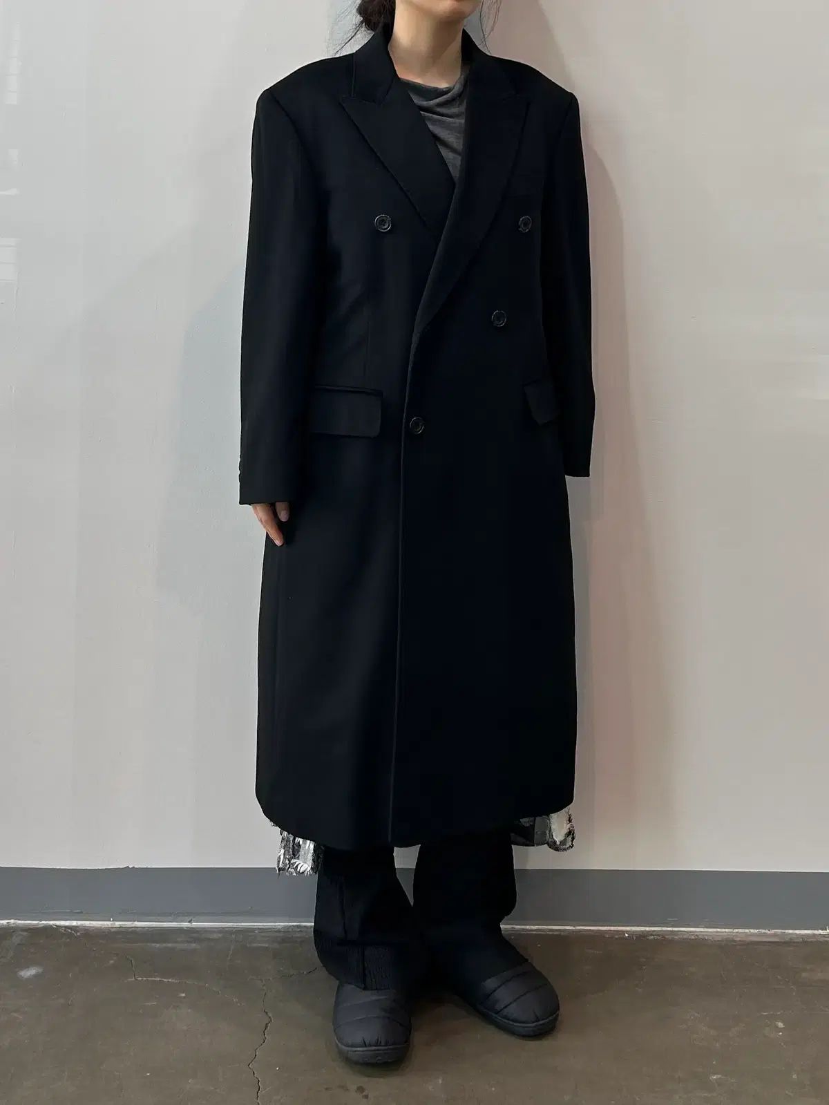 ピエールバルマン カシミア ダブル コート - メルカリ