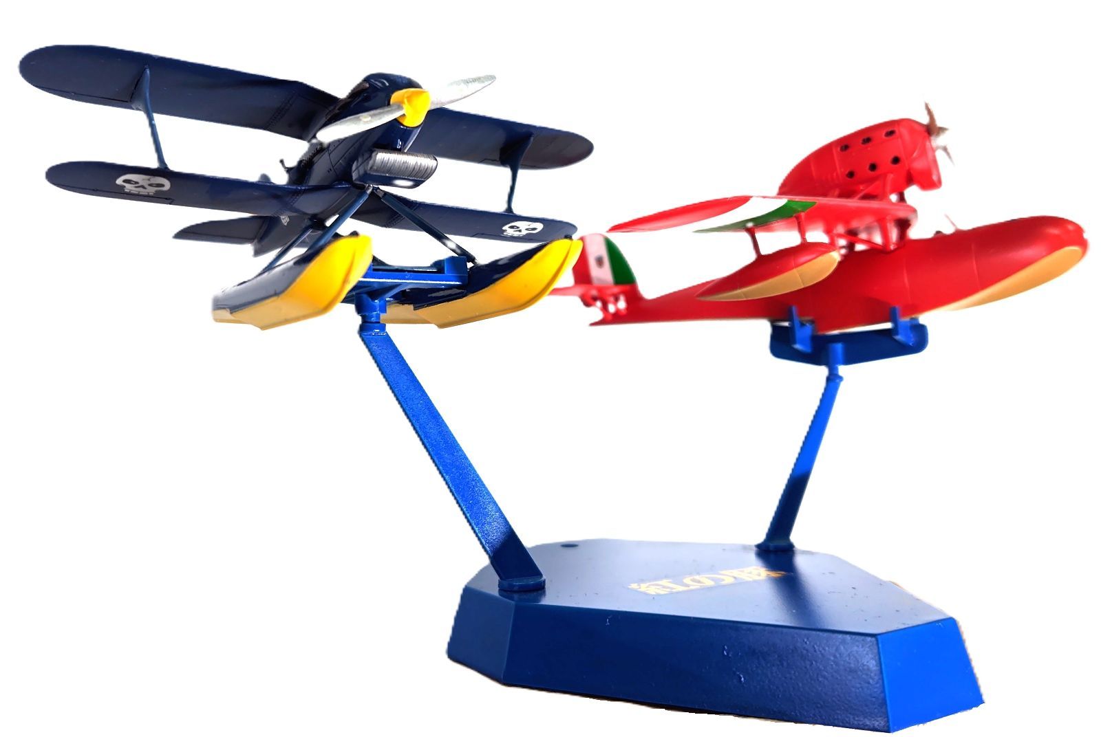 ファインモールド製・1/72 紅の豚サボイアS21、カーチスR3C塗装