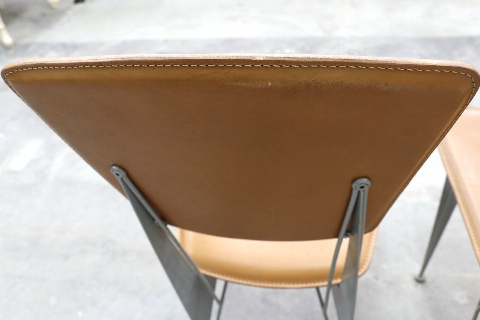 GMIK807A○fasem / ファセム イタリア ビンテージ レザー チェア 革