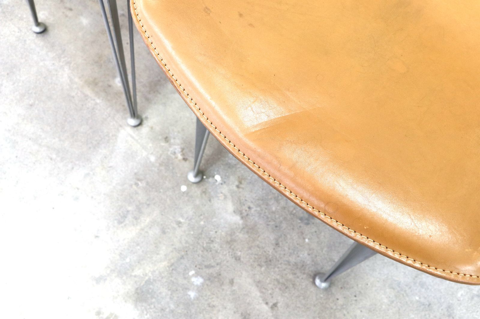 GMIK807A○fasem / ファセム イタリア ビンテージ レザー チェア 革