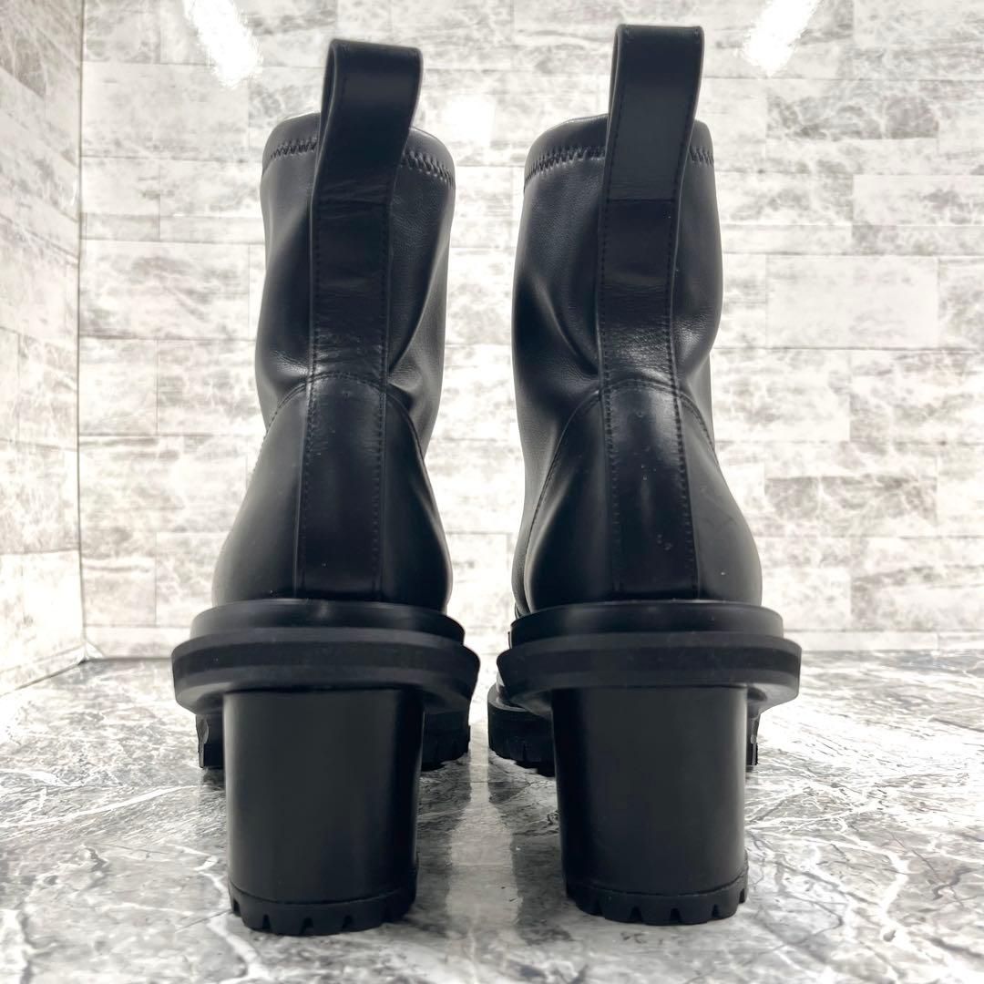 美品】 ピッピシック サイドゴアブーツ 36.5 ブラック チャンキー