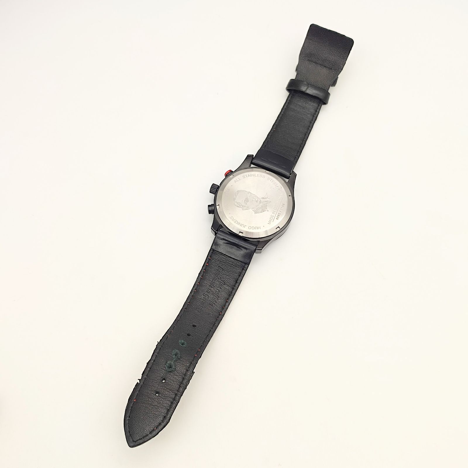 超美品】JUNKERS ユンカース クオーツ クロノグラフ アラーム付き 