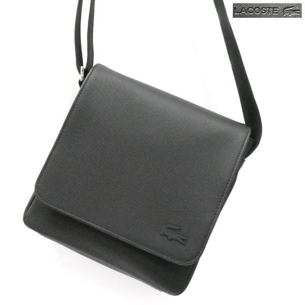 LACOSTE スリムフラップ サッチェルバッグ NH4423C ショルダーバッグ 