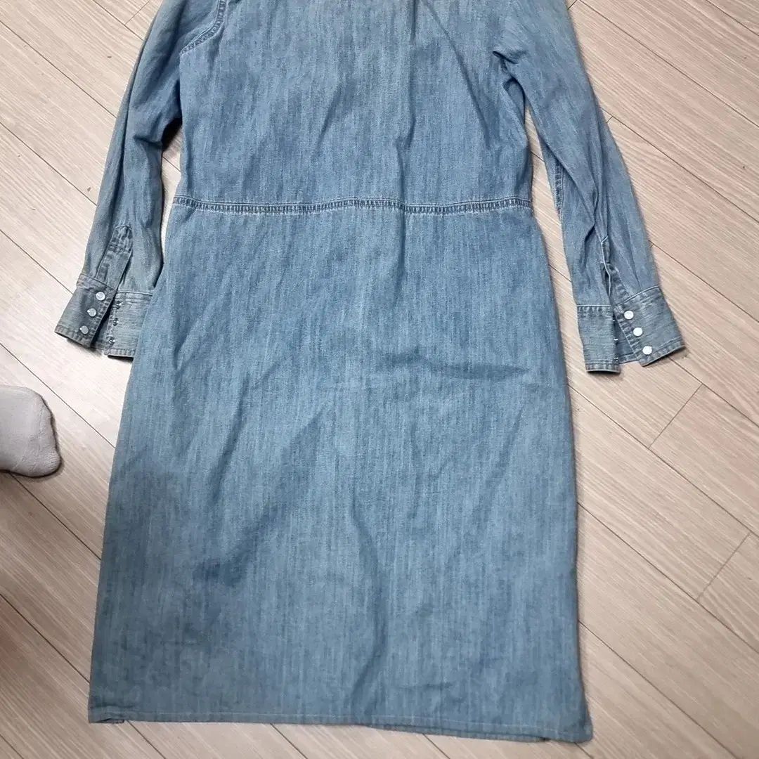 ラルフローレン デニム シャンブレー ロング シャツ ワンピース (実寸