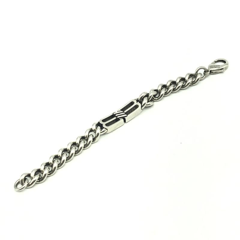 中古】BALENCIAGA BB Icon Gourmette チェーンブレスレット サイズS