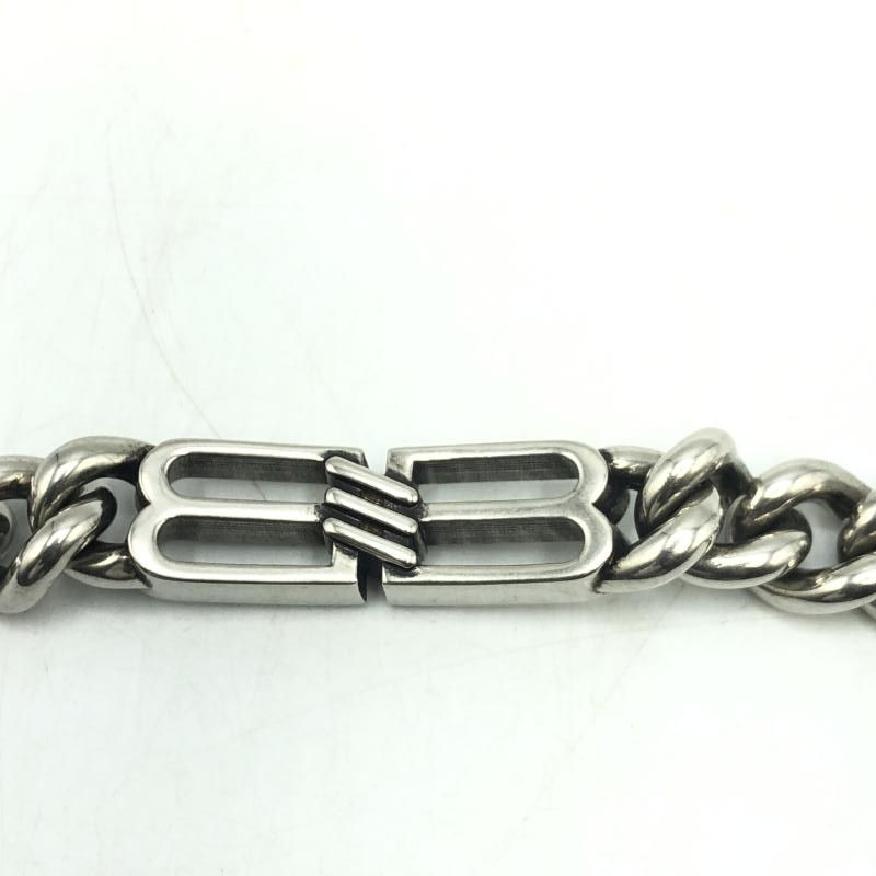 中古】BALENCIAGA BB Icon Gourmette チェーンブレスレット サイズS