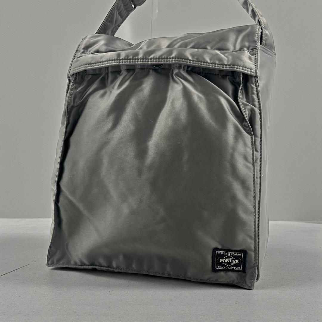 極美品】 ポーター ショルダーバッグ タンカー シルバーグレー 廃盤