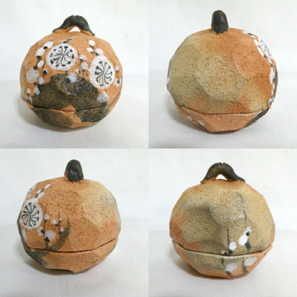 槍梅香合　佐々木昭楽作　共箱　茶道　お道具 槍梅香合 佐々木昭楽作 共箱 茶道 お道具 槍梅香合」佐々木