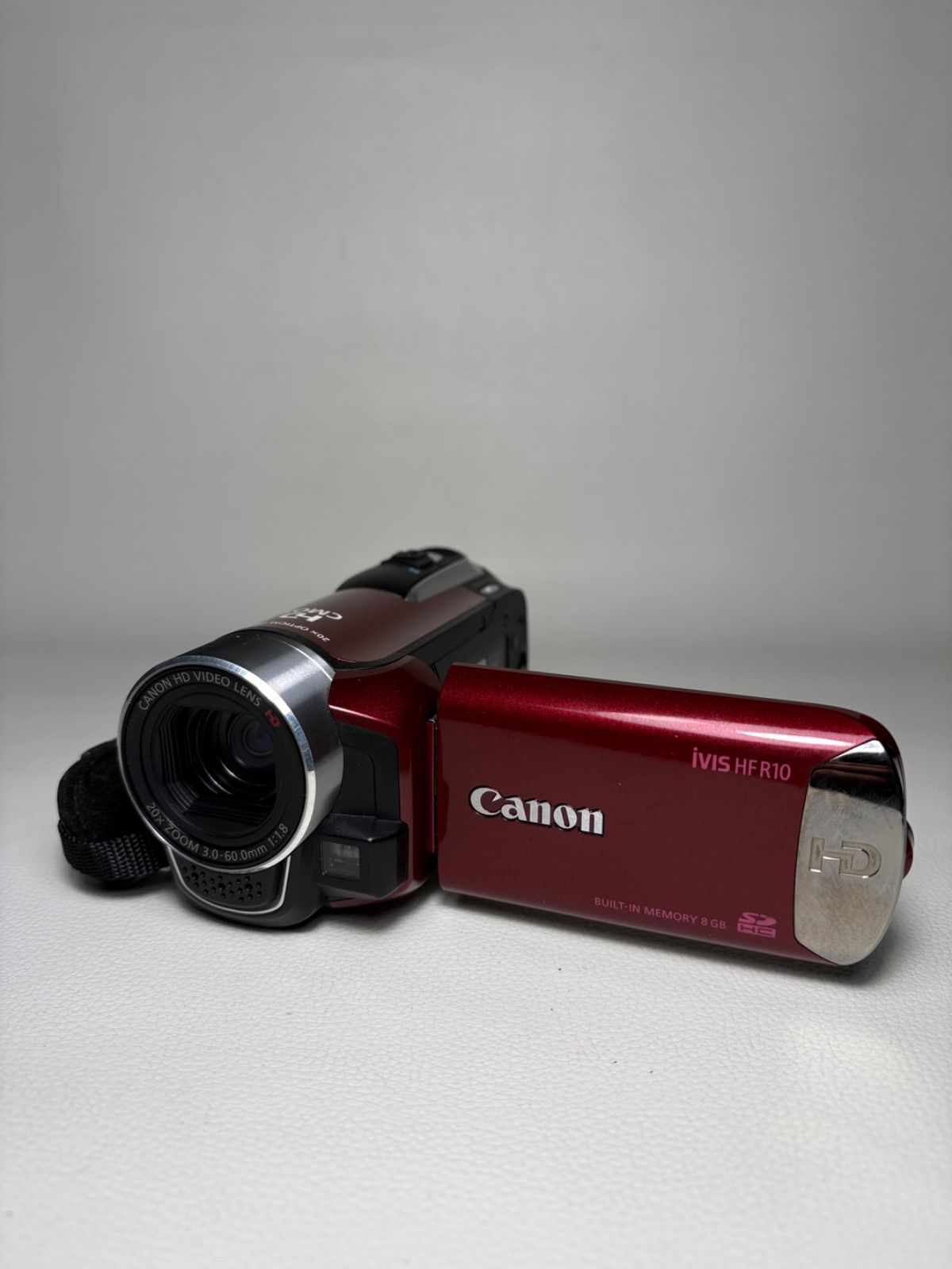 Canon フルハイビジョンビデオカメラ iVIS HF R10 レッド (内蔵メモリ