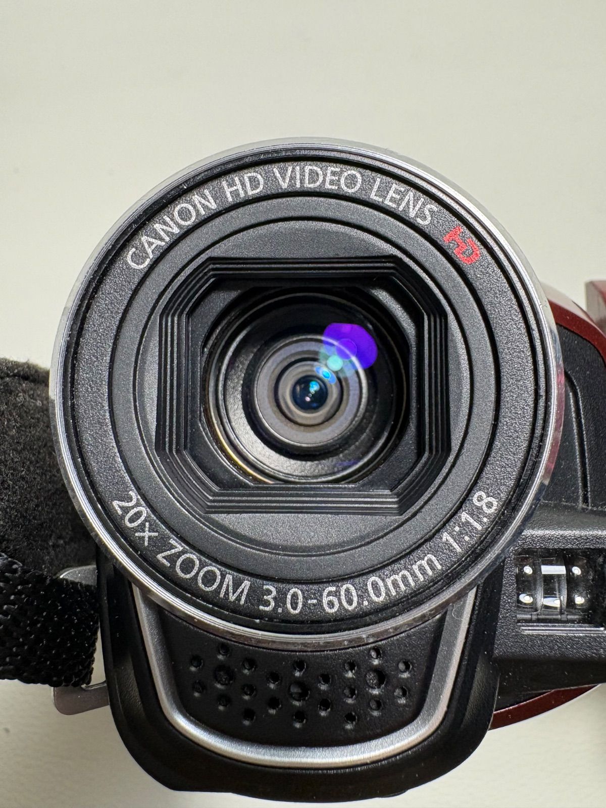 Canon フルハイビジョンビデオカメラ iVIS HF R10 レッド (内蔵メモリ