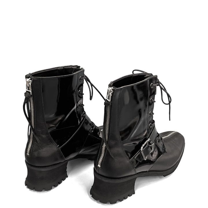 CIVARIZE シヴァーライズ レースアップ厚底ブーツ ジッパー