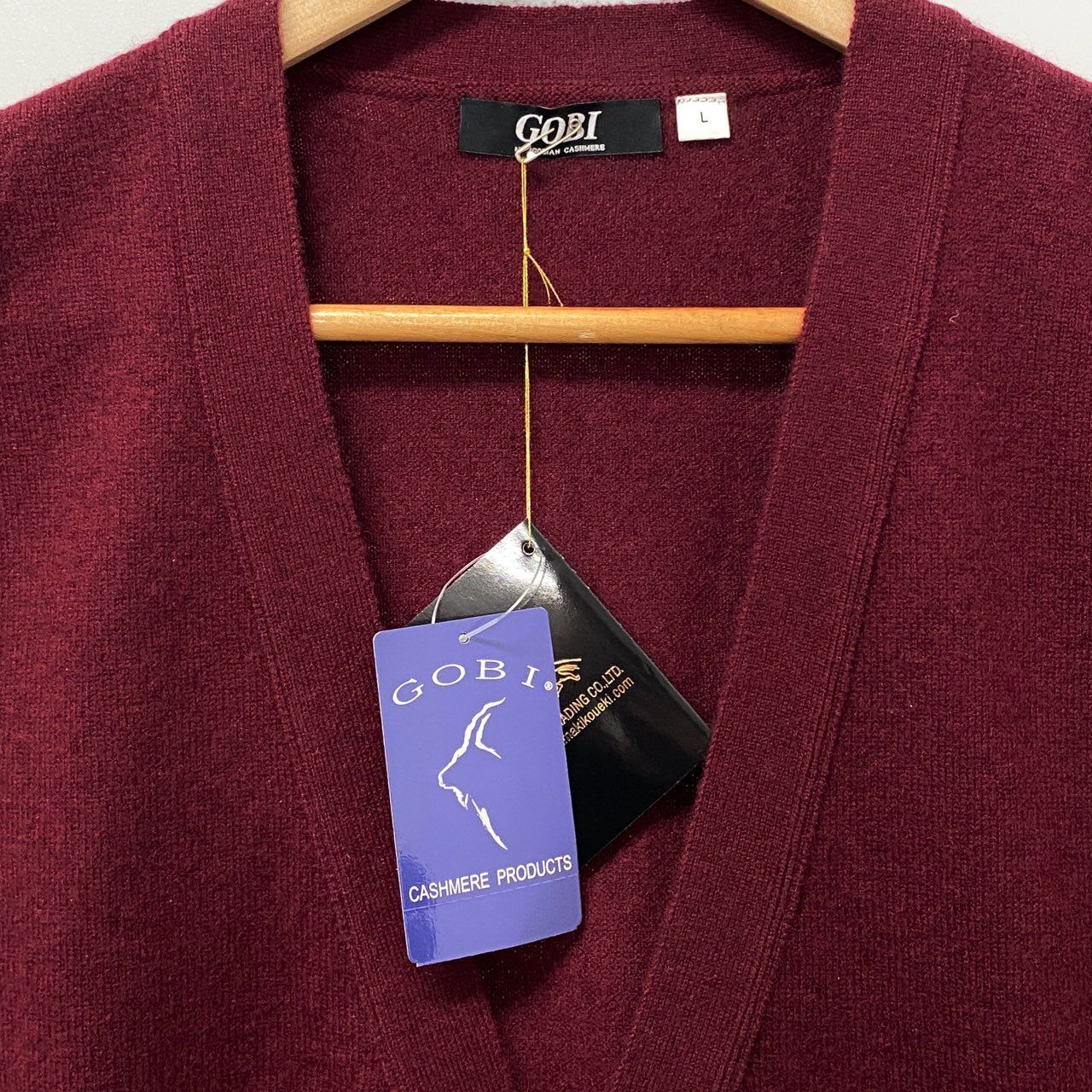 62a28 【新品保管品】GOBI ゴビ カシミヤニットベスト カシミア